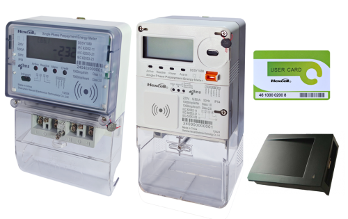 Compteur d'énergie monophasé RF prépayé/postpayé (DDSY1088/DDS1088)