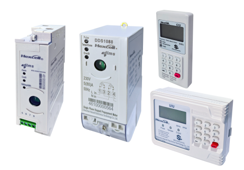 Compteur d'énergie monophasé à prépaiement pour montage sur rail DIN (STS DDSY1088-D)
