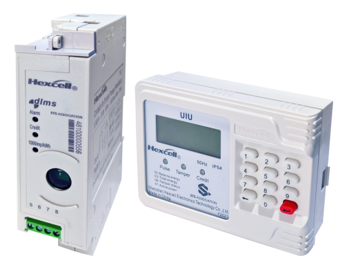 Compteur d'énergie monophasé à prépaiement pour montage sur rail DIN (STS DDSY1088-D)