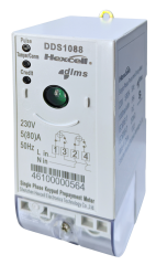 Compteur d'énergie monophasé à prépaiement pour montage sur rail DIN (STS DDSY1088-D)